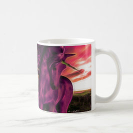 Windswept Amethyst Unicorn Koffiemok