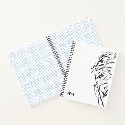 Windswept Bamboo, bent bamboo Notitieboek (Binnen)
