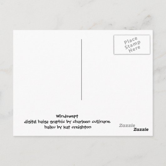 Windswept Briefkaart (Achterkant)