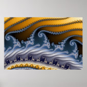 Windswept Fractal Art Poster (Voorkant)