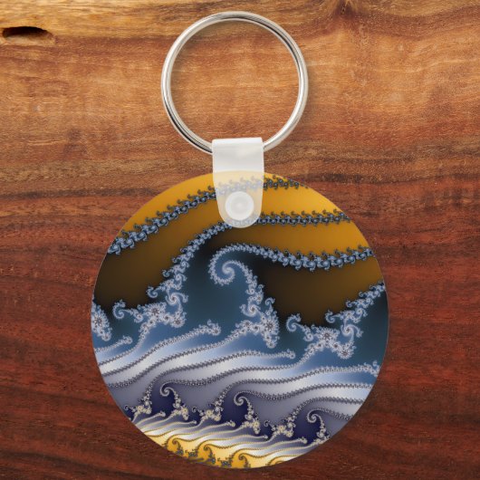 Windswept Fractal Art Sleutelhanger (Voorkant)