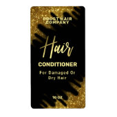 Windswept Glitter Gold Hair Care Product Labels (Voorkant)
