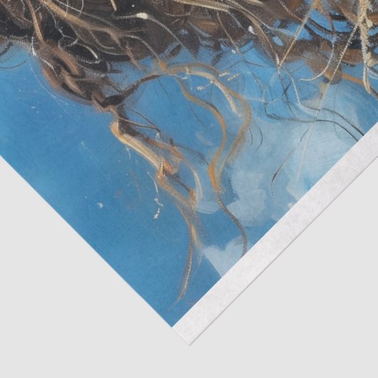 Windswept kant moederschap | Boho Prairie Découpag Tissuepapier (Detail)