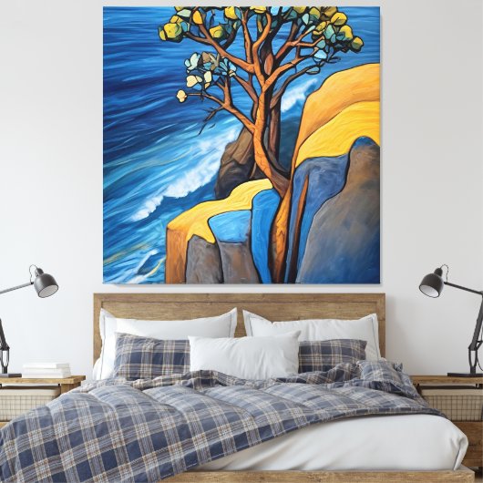 Windswept Serenity Canvas Afdruk (Insitu (Slaapkamer))