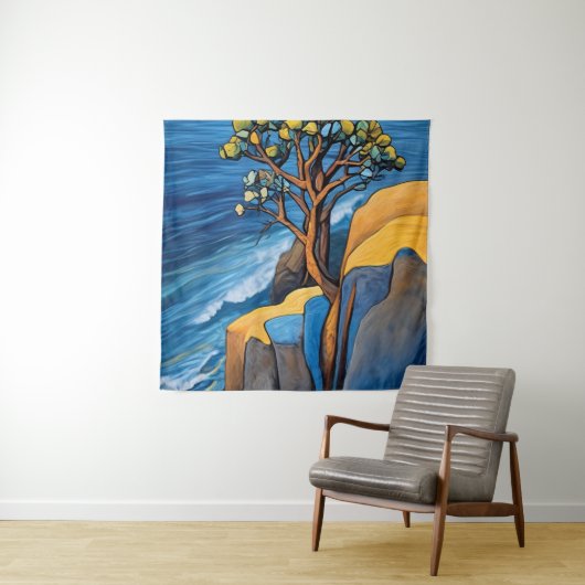 Windswept Serenity Wandkleed (In situ)