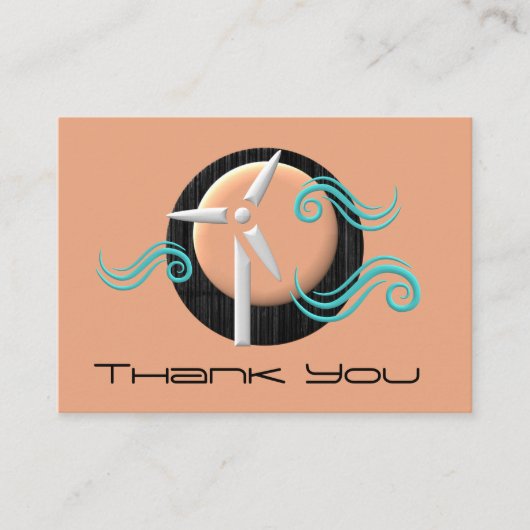 Windtoren Dank u Visitekaartje (Voorkant)