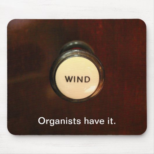Windtrekstop mousepad muismat (Voorkant)