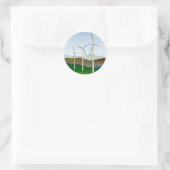Windturbine bij Lake Ronde Sticker (Tas)