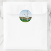 Windturbine bij Lake Ronde Sticker (Tas)