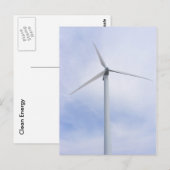 Windturbine ~ briefkaart (Voorkant / Achterkant)