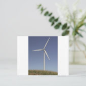 Windturbine Briefkaart (Staand voorkant)