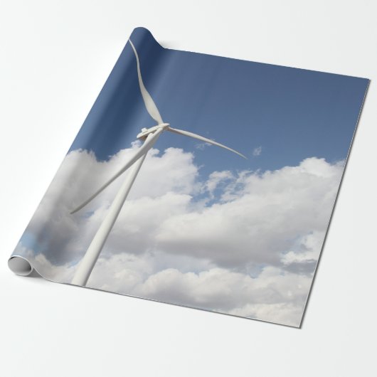 Windturbine Cadeaupapier (Uitgerold)