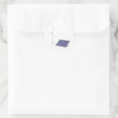 Windturbine en zonnepanelen ronde sticker (Tas)