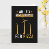 Windturbine Kaart (Gele Bloem)