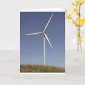 Windturbine Kaart (Gele Bloem)