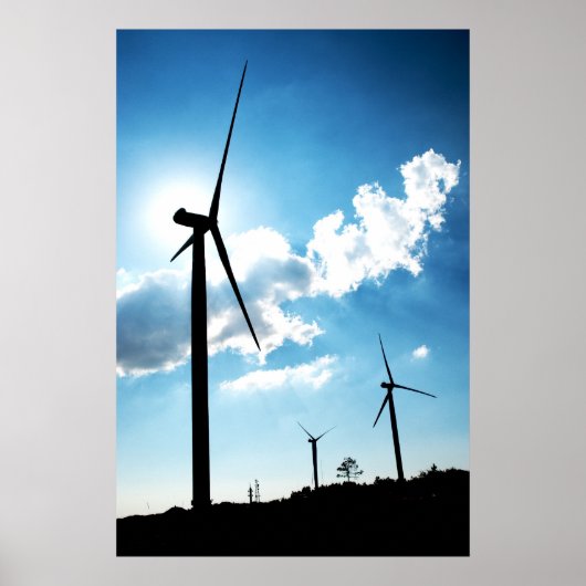 Windturbine Poster (Voorkant)