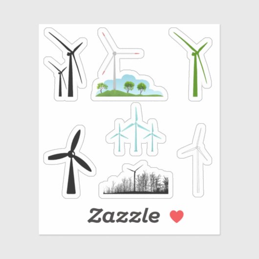 Windturbine Stickers (Vel)