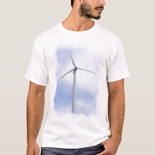 Windturbine ~ T T-shirt (Voorkant)