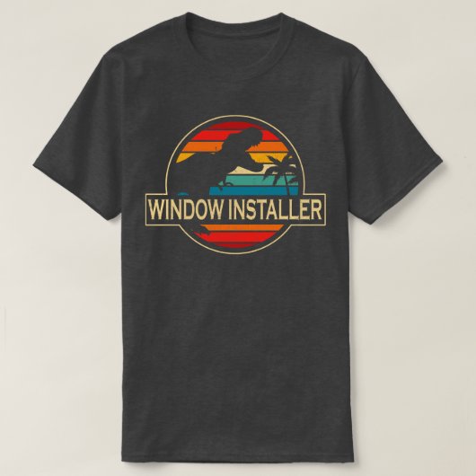 Windturbine Technician Dinosaurus 2 T-shirt (Design voorkant)
