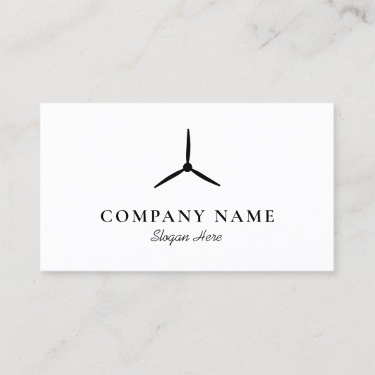 Windturbine Visitekaartje (Voorkant)