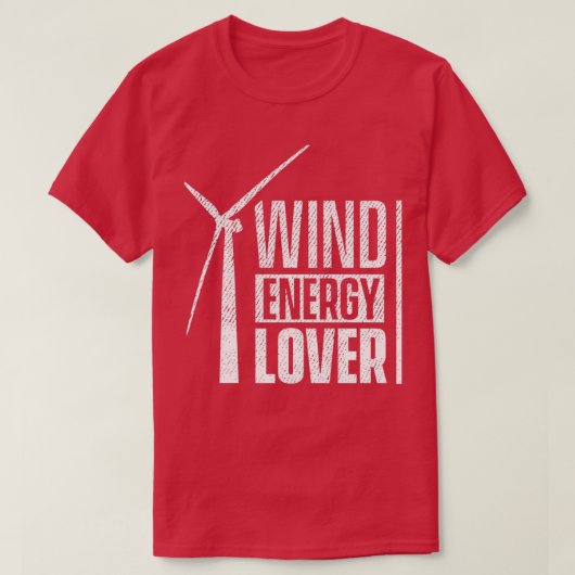 Windturbine windenergie hernieuwbare energie 19 t-shirt (Design voorkant)