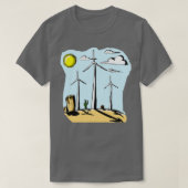 windturbines 3 t-shirt (Design voorkant)