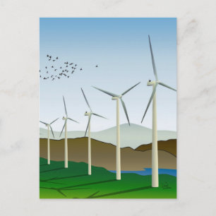 windturbines briefkaart