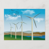 windturbines briefkaart (Voorkant)