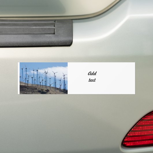 windturbines bumpersticker (Op auto)