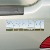 windturbines bumpersticker (Op auto)