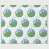 windturbines cadeaupapier (Vlak)