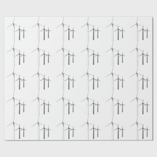windturbines cadeaupapier (Vlak)