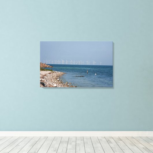 Windturbines Canvas Afdruk (Insitu (Houten vloer))