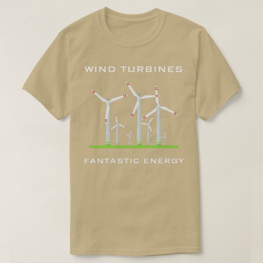 Windturbines fantastische energie t-shirt (Design voorkant)