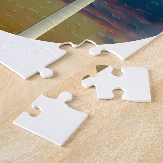 Windturbines Gedekte hemel Legpuzzel (Zijkant)