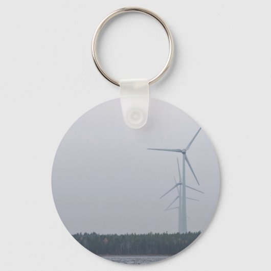 Windturbines genereren stroom sleutelhanger (Voorkant)