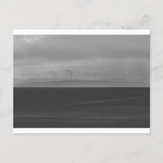Windturbines in rook briefkaart