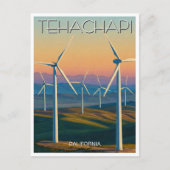 Windturbines in Tehachapi, Californië Briefkaart (Voorkant)