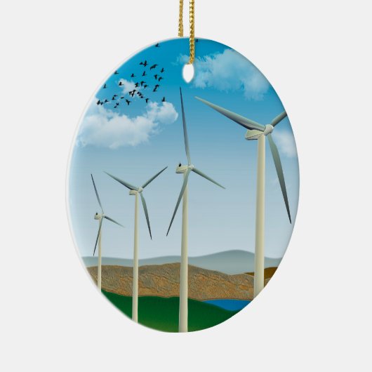 windturbines keramisch ornament (Rechts)