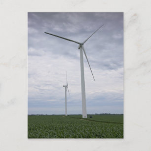 windturbines op Cornfield Briefkaart