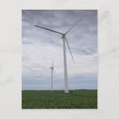 windturbines op Cornfield Briefkaart (Voorkant)