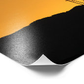 Windturbines op zonsondergang foto afdruk (Hoek)