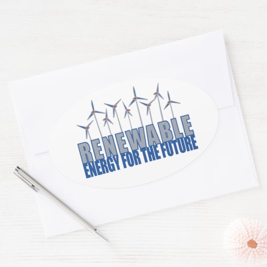 windturbines ovale sticker (Envelop)