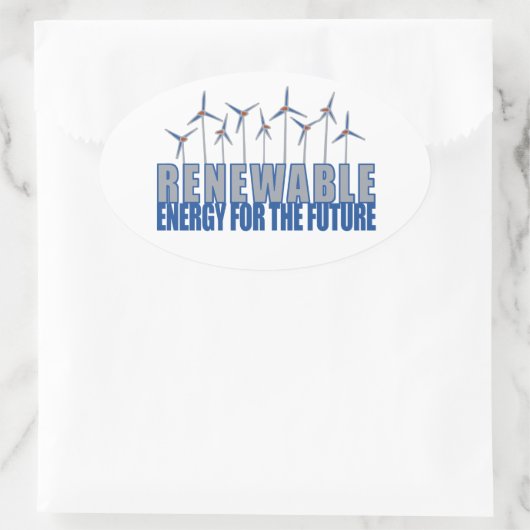 windturbines ovale sticker (Tas)
