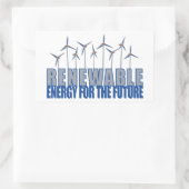 windturbines rechthoekige sticker (Tas)