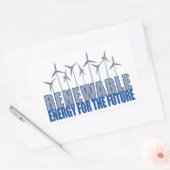 windturbines rechthoekige sticker (Envelop)