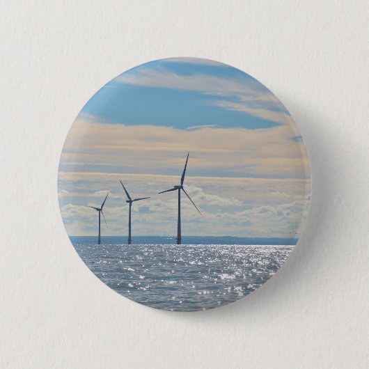 windturbines ronde button 5,7 cm (Voorkant)