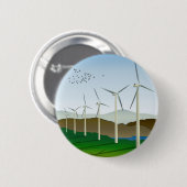 windturbines ronde button 5,7 cm (Voorkant /achterkant)