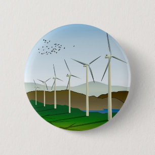 windturbines ronde button 5,7 cm
