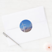Windturbines Ronde Sticker (Envelop)